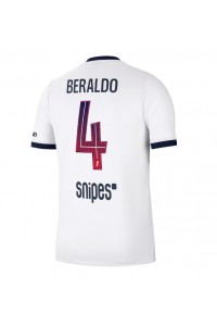 Paris Saint-Germain Lucas Beraldo #4 Jalkapallovaatteet Vieraspaita 2026-27 Lyhythihainen